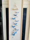 Blue Valentines - Origami Butterfly Mobile
